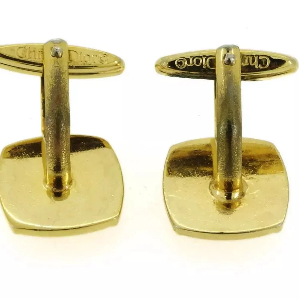 Dior cuff CD mark gold-plated Authentic used T16860
